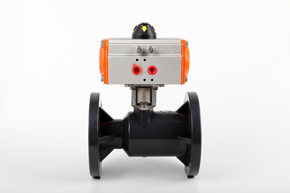 东昌气动法兰一体球阀